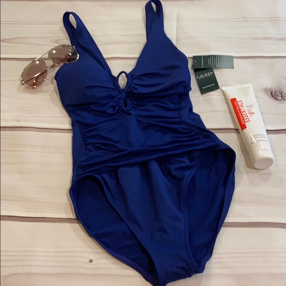 NWT LAUREN RALPH LAUREN 1-PC Swimsuit